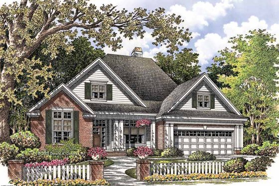 Exterior - Front Elevation 3 for Ranch House Plan #929-763 - 3 bed, 3 bath