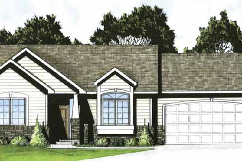 Home Plan - Traditional Exterior - Front Elevation Plan #58-221