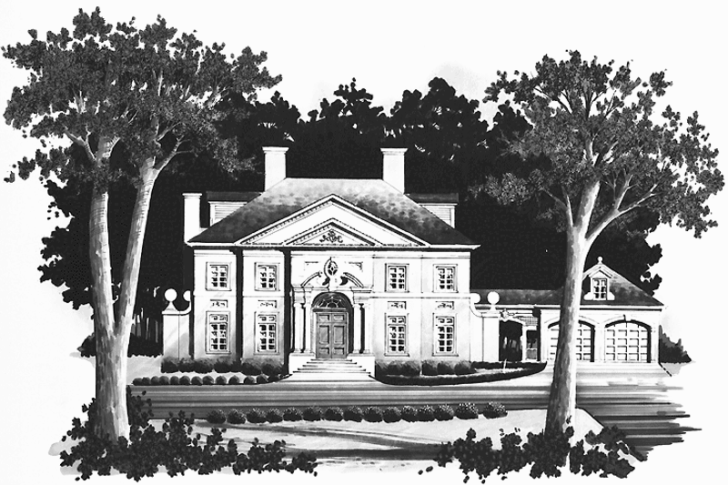 House Blueprint - Classical Exterior - Front Elevation Plan #429-151