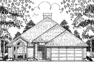 House Plan Design - Exterior - Front Elevation for Craftsman House Plan #42-416 - 3 bed, 2 bath