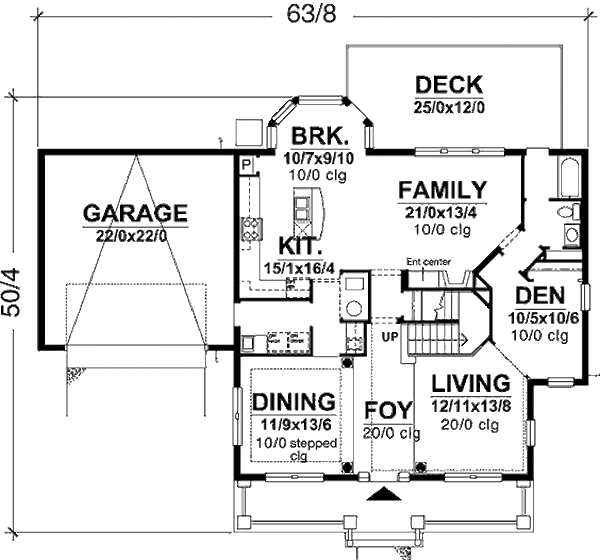 Dream House Plan - Bungalow Floor Plan - Main Floor Plan #320-397