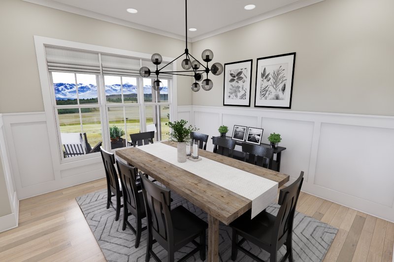 House Blueprint - Interior - Dining Room for Farmhouse House Plan #51-1283 - 3 bed, 3.5 bath