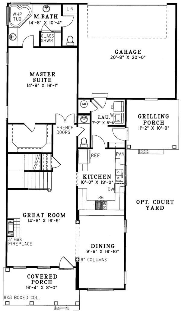 House Plan Design - Classical Floor Plan - Main Floor Plan #17-2669