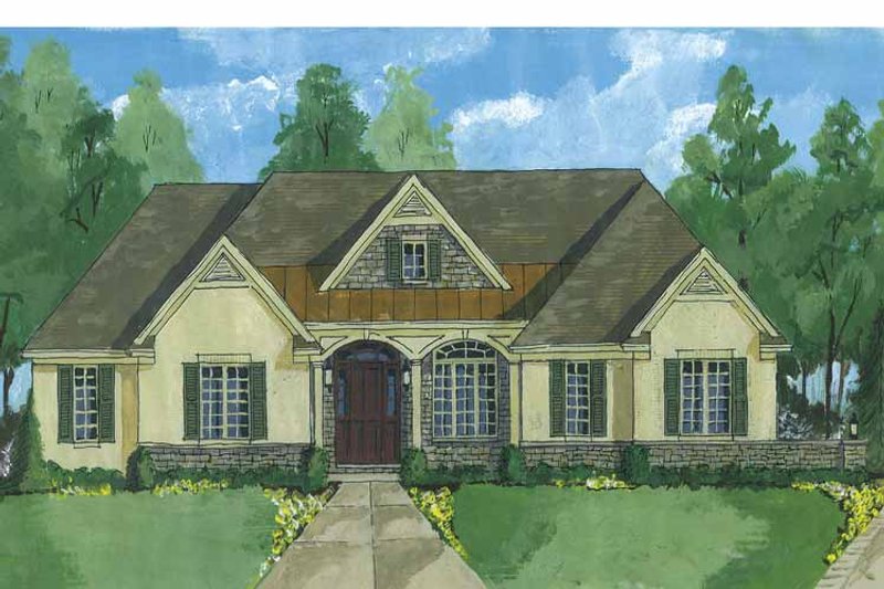 Dream House Plan - Exterior - Front Elevation 3 for Country House Plan #46-829 - 3 bed, 2.5 bath
