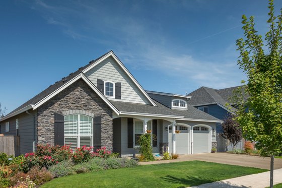 Exterior - Front Elevation 3 for Cottage House Plan #48-102 - 3 bed, 2.5 bath