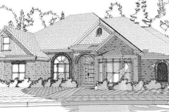 Exterior - Front Elevation for Traditional House Plan #63-223 - 4 bed, 3 bath