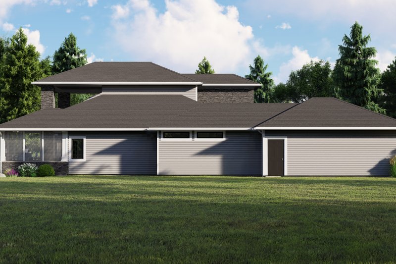 Architectural House Design - Exterior - Other Elevation 1 for Modern House Plan #1064-19 - 4 bed, 2 bath