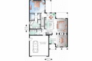 Mediterranean Style House Plan - 4 Beds 3.5 Baths 2550 Sq/Ft Plan #23-2248 