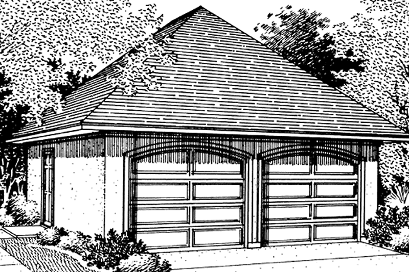 Architectural House Design - Exterior - Front Elevation Plan #45-446
