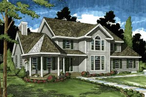 Architectural House Design - Classical Exterior - Front Elevation Plan #1029-46