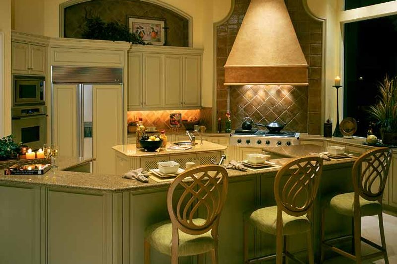 Architectural House Design - Interior - Kitchen for Mediterranean House Plan #930-319 - 3 bed, 4.5 bath
