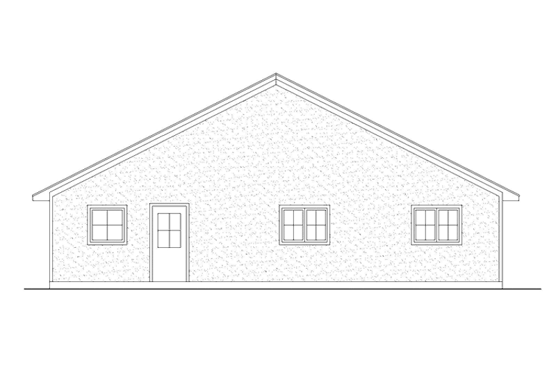 Home Plan - Exterior - Rear Elevation for Traditional House Plan #945-80 - 3 bed, 2 bath