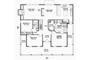 Southern Style House Plan - 3 Beds 2 Baths 1800 Sq/Ft Plan #81-291 