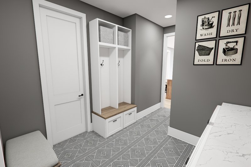 House Design - Interior - Entry 1 for Traditional House Plan #51-1257 - 3 bed, 3.5 bath