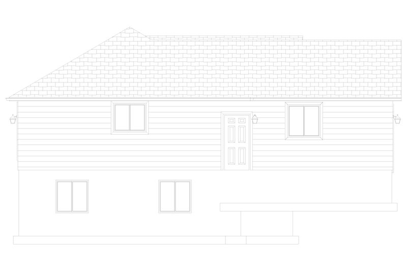 House Design - Exterior - Other Elevation 1 for Traditional House Plan #1060-184 - 3 bed, 2 bath