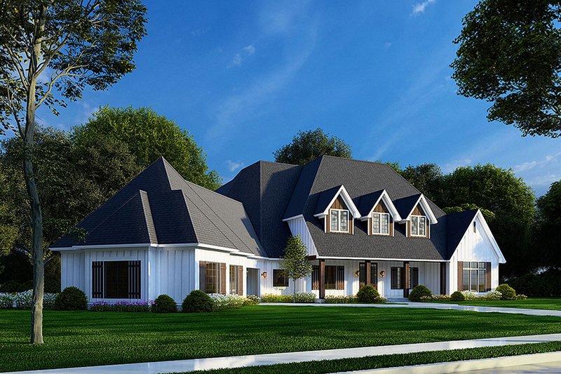 House Blueprint - Exterior - Other Elevation for European House Plan #923-271 - 6 bed, 6 bath
