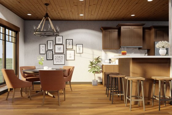Interior - Dining Room 1 for European House Plan #17-2220 - 2 bed, 2 bath