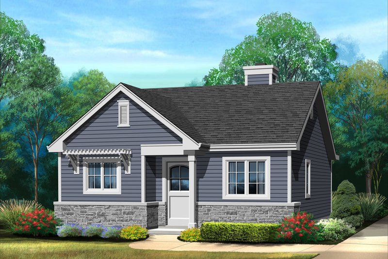 Dream House Plan - Cottage Exterior - Front Elevation Plan #22-607