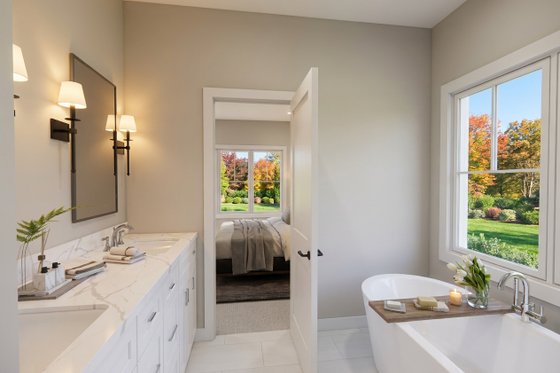 Interior - Master Bathroom 1 for Farmhouse House Plan #51-1523 - 3 bed, 3.5 bath