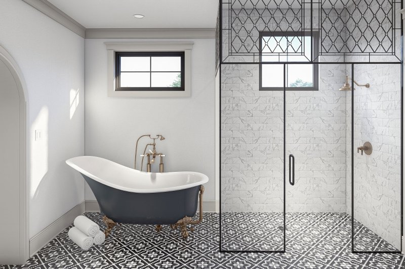 House Blueprint - Interior - Master Bathroom for Modern House Plan #455-618 - 4 bed, 4.5 bath