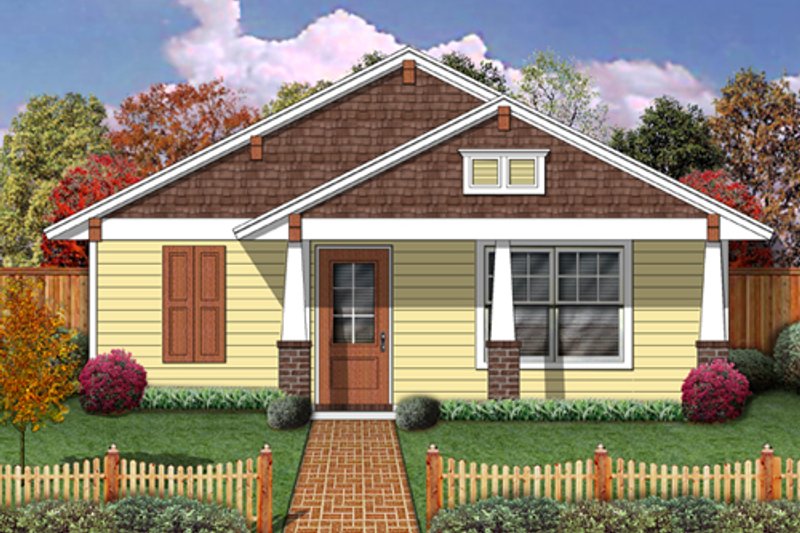 Home Plan - Craftsman Exterior - Front Elevation Plan #84-499