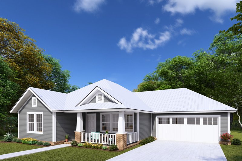 Home Plan - Exterior - Other Elevation for Cottage House Plan #513-2044 - 3 bed, 2 bath