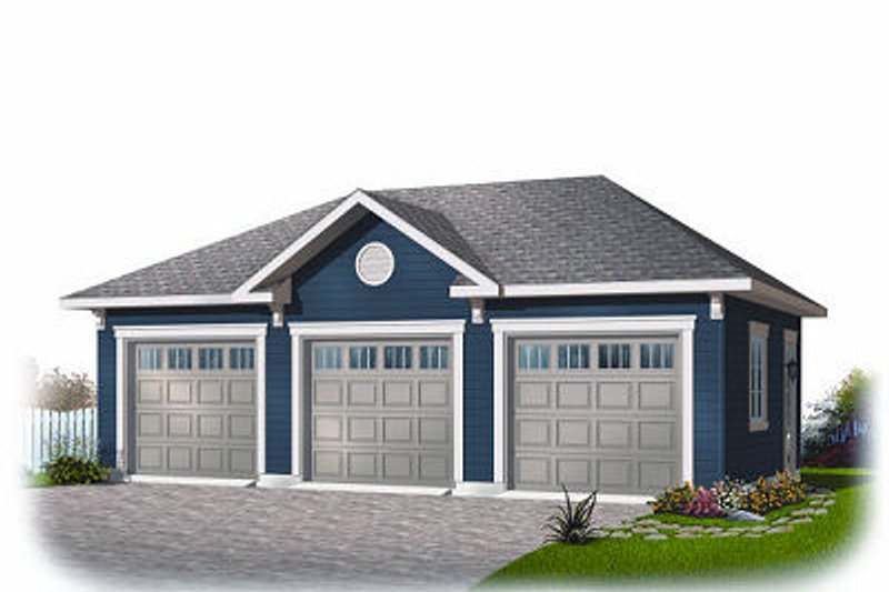 Home Plan - Traditional Exterior - Front Elevation Plan #23-856