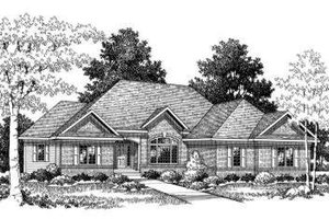 European Exterior - Front Elevation Plan #70-764