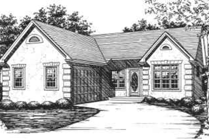 House Design - Ranch Exterior - Front Elevation Plan #30-138