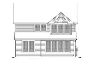 Exterior - Rear Elevation for Traditional House Plan #48-501 - 3 bed, 2.5 bath