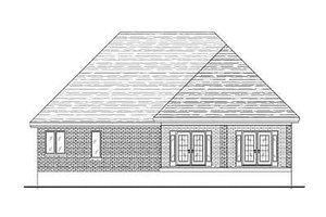 Exterior - Rear Elevation for European House Plan #138-102 - 2 bed, 1.5 bath