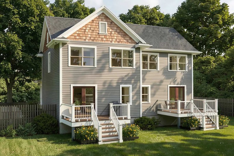 House Plan Design - Exterior - Other Elevation for Farmhouse House Plan #79-240 - 2 bed, 2 bath