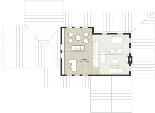 Modern Floor Plan - Upper Floor Plan #924-6