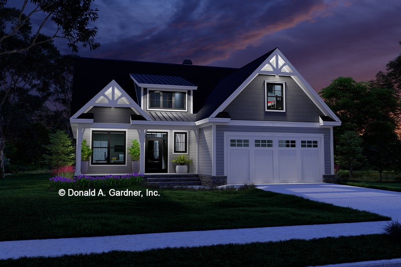 Home Plan - Exterior - Front Elevation 3 for Cottage House Plan #929-1158 - 3 bed, 3 bath