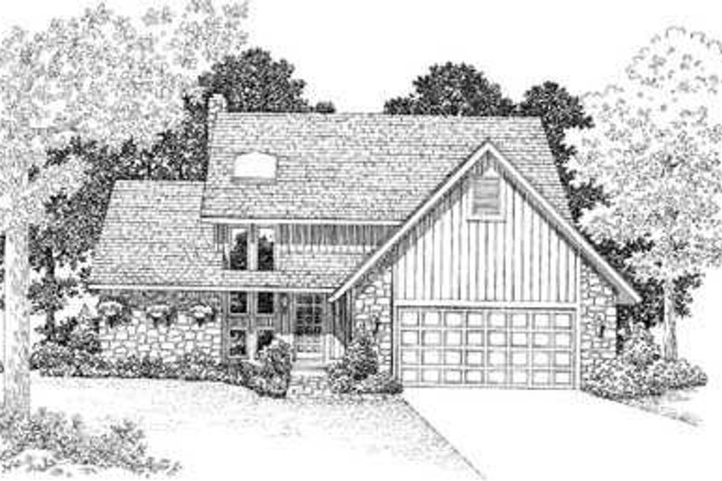 Home Plan - Modern Exterior - Front Elevation Plan #72-123