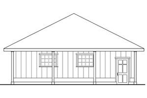 Exterior - Other Elevation for Prairie House Plan #124-994, 0 bath