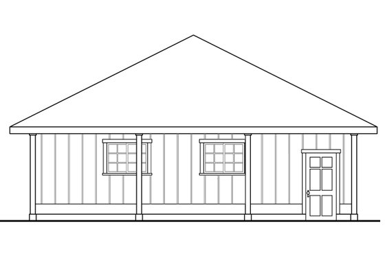 Exterior - Other Elevation for Prairie House Plan #124-994, 0 bath