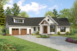 Dream House Plan - Ranch Exterior - Front Elevation Plan #48-1073