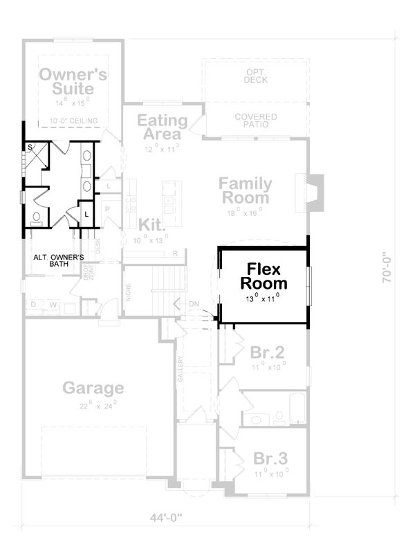 Architectural House Design - Cottage Floor Plan - Other Floor Plan #20-2187