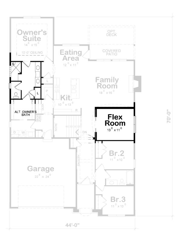 Dream House Plan - Cottage Floor Plan - Other Floor Plan #20-2187