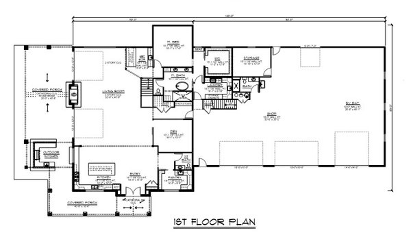 Country Floor Plan - Main Floor Plan #1064-295