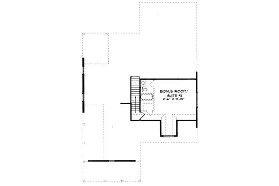 Floor Plan - Other Floor for Victorian House Plan #413-791 - 2 bed, 2 bath