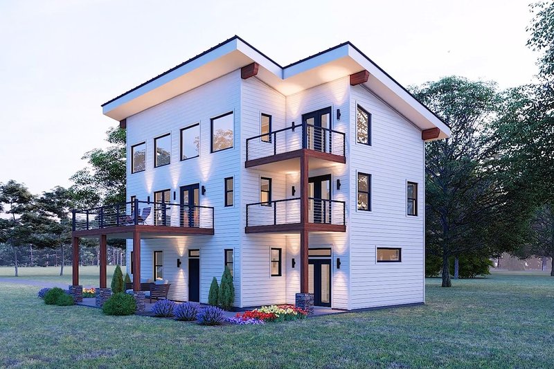 House Design - Exterior - Other Elevation 1 for Contemporary House Plan #932-1226 - 3 bed, 3.5 bath