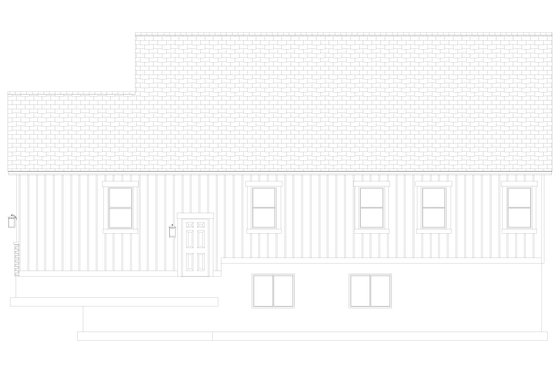 Exterior - Rear Elevation 2 for Farmhouse House Plan #1060-492 - 3 bed, 3 bath