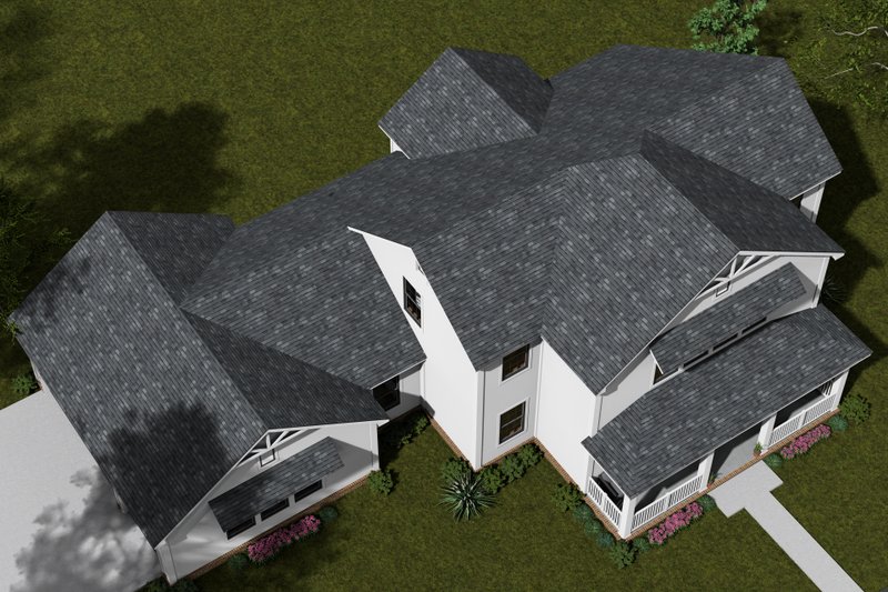 House Plan Design - Exterior - Other Elevation 4 for Farmhouse House Plan #513-2333 - 3 bed, 3.5 bath
