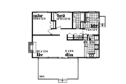 Traditional Style House Plan - 2 Beds 1 Baths 988 Sq/Ft Plan #47-105 