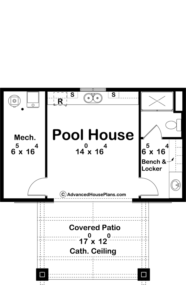 House Blueprint - Farmhouse Floor Plan - Main Floor Plan #455-564