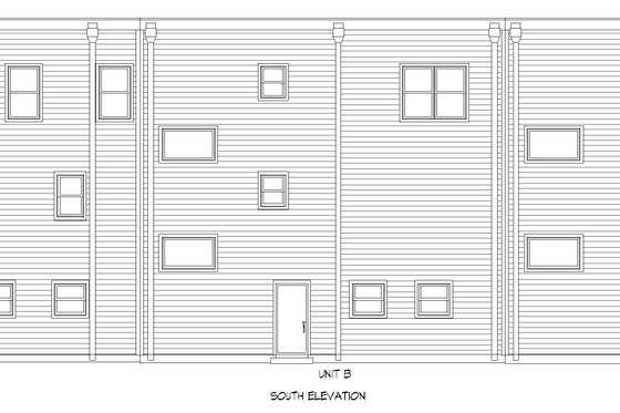 Exterior - Rear Elevation for Contemporary House Plan #932-645 - 10 bed, 9 bath