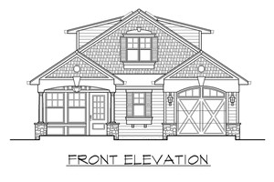 Exterior - Other Elevation for Traditional House Plan #132-220 - 2 bed, 2 bath