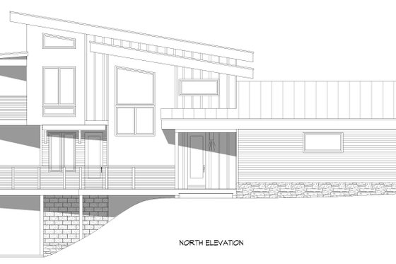 Exterior - Other Elevation 2 for Modern House Plan #932-719 - 4 bed, 3 bath
